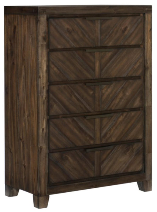 Parnell Chest in Rustic Cherry 1648-9 - Home Furniture And More (Brentwood, MD)