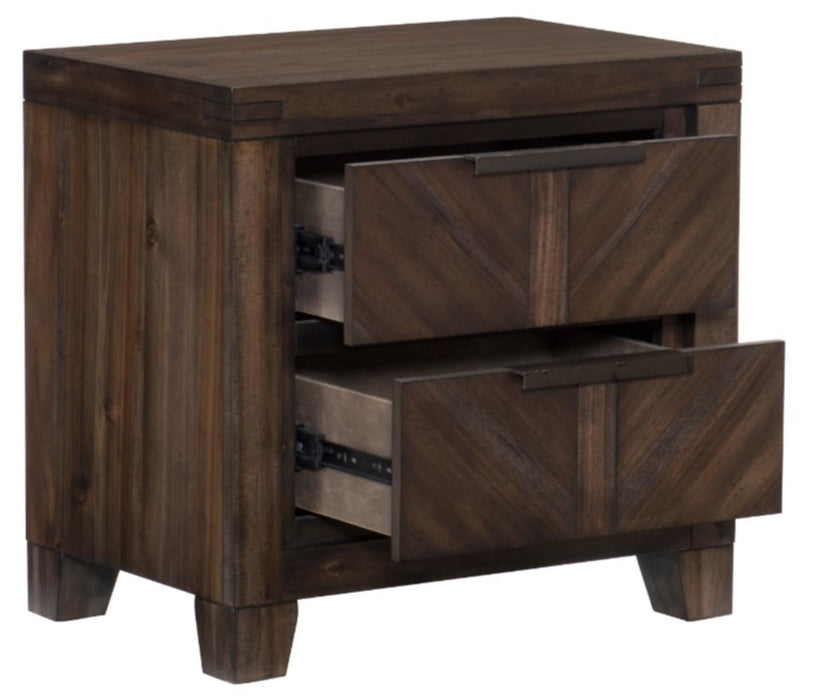 Parnell Nightstand in Rustic Cherry 1648-4 - Home Furniture And More (Brentwood, MD)