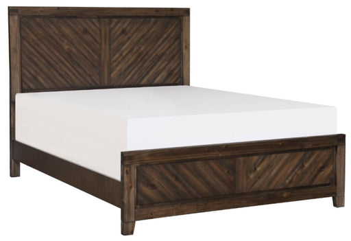 Parnell Queen Panel Bed in Rustic Cherry 1648-1* - Home Furniture And More (Brentwood, MD)