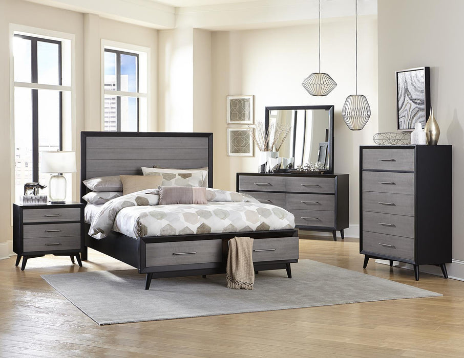 Raku Queen Storage Platform Bed in Gray 1711-1 - Home Furniture And More (Brentwood, MD)