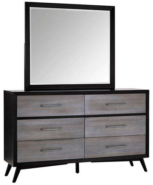 Raku 6 Drawer Dresser in Gray 1711-5 - Home Furniture And More (Brentwood, MD)