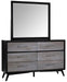Raku 6 Drawer Dresser in Gray 1711-5 - Home Furniture And More (Brentwood, MD)