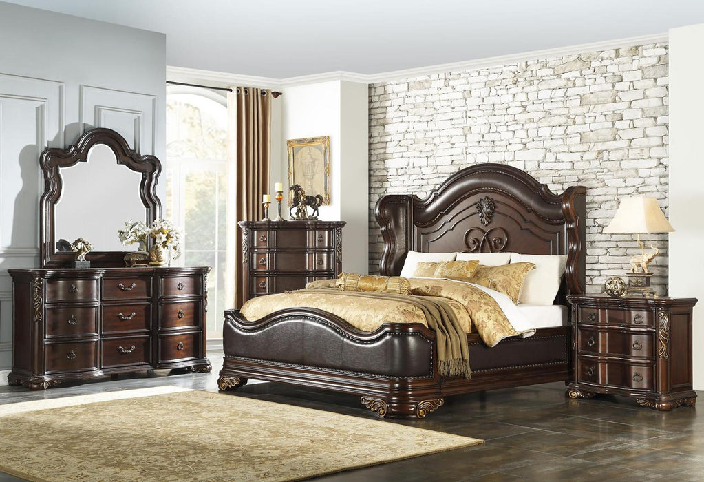 Royal Highlands 9 Drawer Dresser in Rich Cherry 1603-5 - Home Furniture And More (Brentwood, MD)