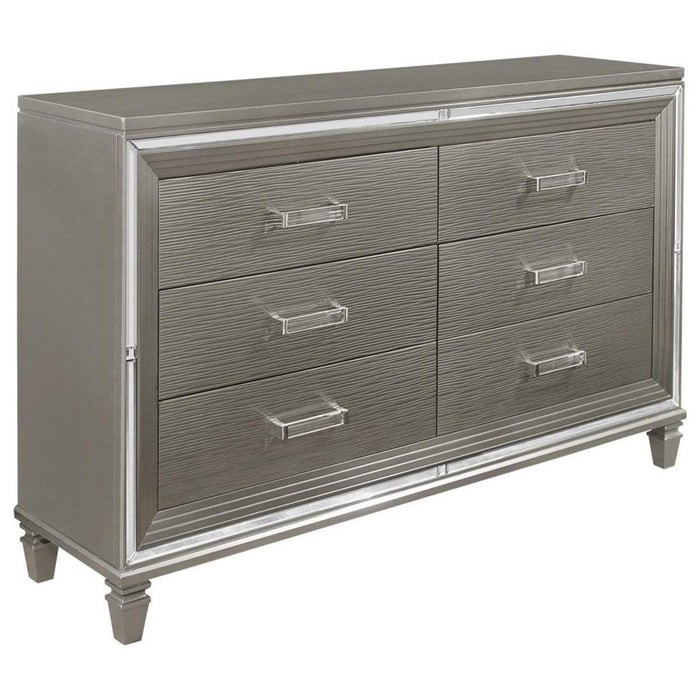 Tamsin Dresser in Silver Grey Metallic 1616-5 - Home Furniture And More (Brentwood, MD)