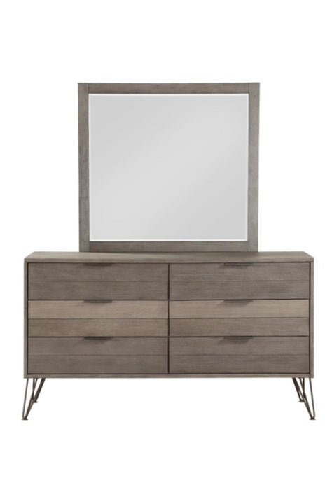 Urbanite Dresser in Tri-tone Gray 1604-5 - Home Furniture And More (Brentwood, MD)