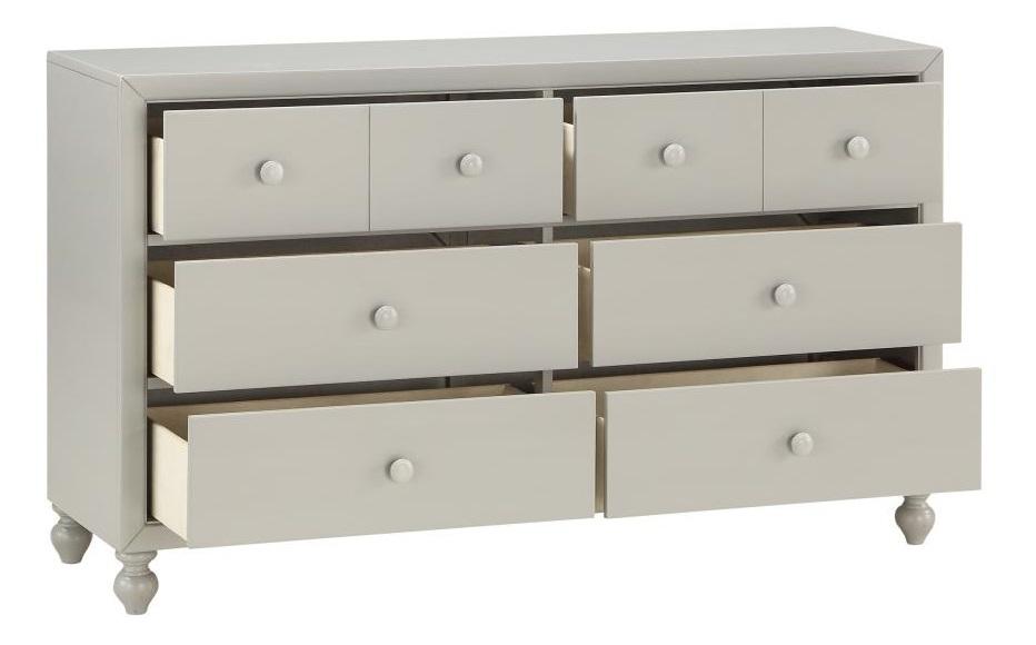 Wellsummer 6 Drawer Dresser in Gray 1803GY-5 - Home Furniture And More (Brentwood, MD)