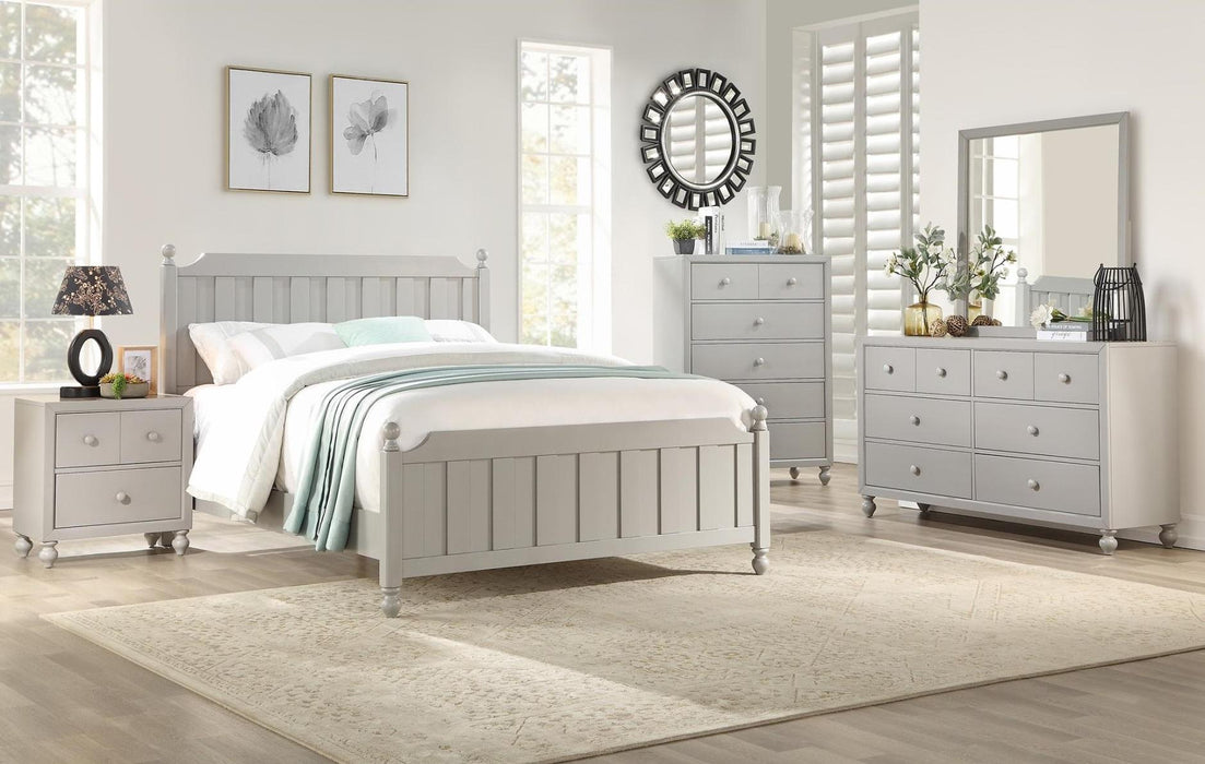 Wellsummer 6 Drawer Dresser in Gray 1803GY-5 - Home Furniture And More (Brentwood, MD)