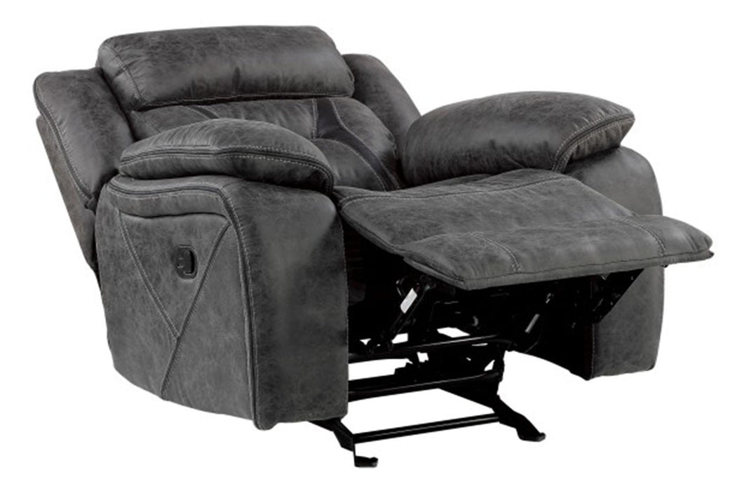 Madrona Hill Glider Reclining Chair in Gray 9989GY-1 - Home Furniture And More (Brentwood, MD)