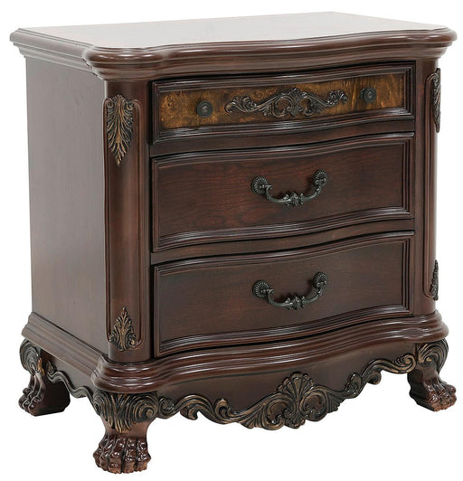 Deryn Park 3 Drawer Nightstand  in Cherry 2243-4 - Home Furniture And More (Brentwood, MD)