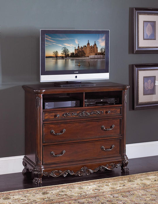 Deryn Park TV Chest in Cherry 2243-11 - Home Furniture And More (Brentwood, MD)