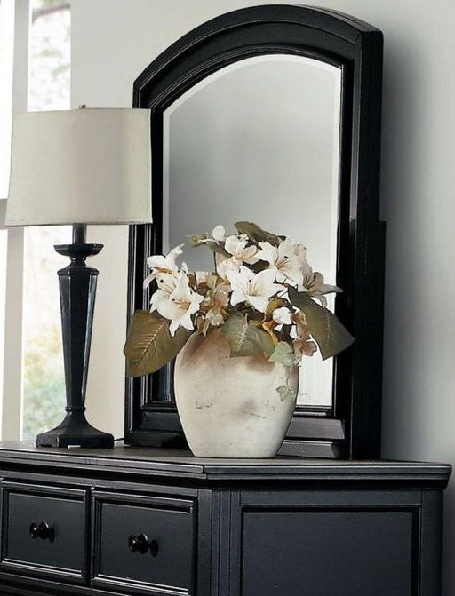 Laurelin Mirror in Black 1714BK-6 - Home Furniture And More (Brentwood, MD)