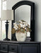 Laurelin Mirror in Black 1714BK-6 - Home Furniture And More (Brentwood, MD)