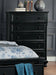 Laurelin 5 Drawer Chest in Black 1714BK-9 - Home Furniture And More (Brentwood, MD)