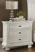 Laurelin 3 Drawer Nightstand in White 1714W-4 - Home Furniture And More (Brentwood, MD)