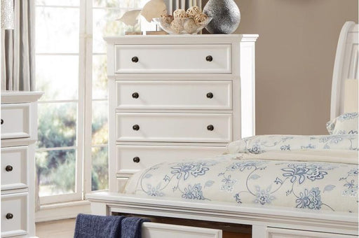 Laurelin 5 Drawer Chest in White 1714W-9 - Home Furniture And More (Brentwood, MD)
