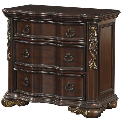 Royal Highlands 3 Drawer Nightstand in Rich Cherry 1603-4 - Home Furniture And More (Brentwood, MD)