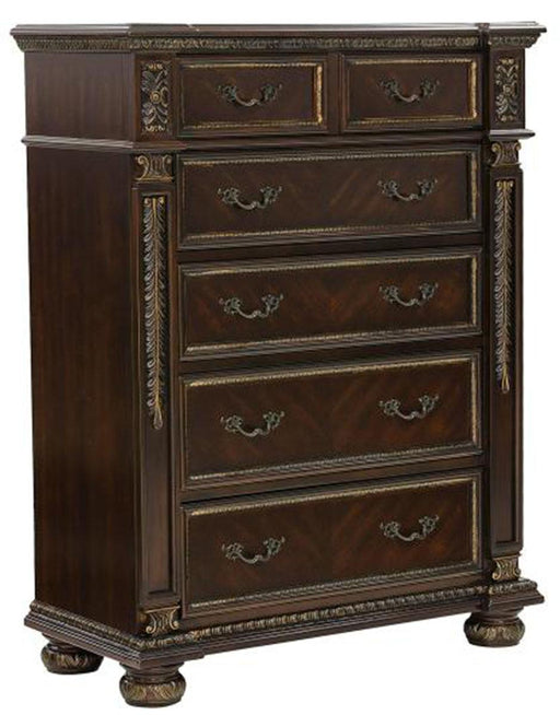 Catalonia 5 Drawer Chest in Cherry 1824-9 - Home Furniture And More (Brentwood, MD)
