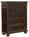 Catalonia 5 Drawer Chest in Cherry 1824-9 - Home Furniture And More (Brentwood, MD)