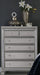 Bevelle 5 Drawer Chest in Silver 1958-9 - Home Furniture And More (Brentwood, MD)