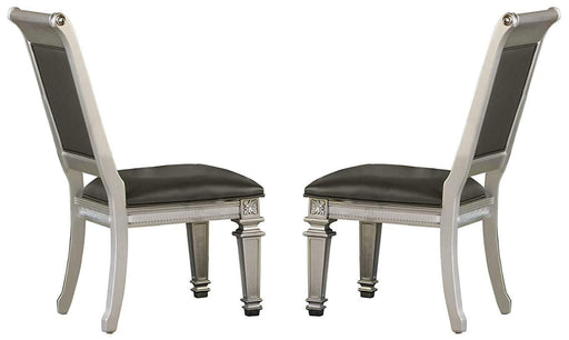 Bevelle Side Chair in Silver (Set of 2) 1958S - Home Furniture And More (Brentwood, MD)