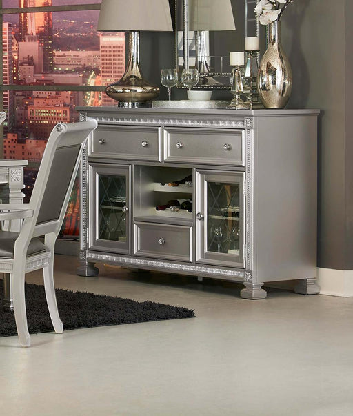 Bevelle Server in Silver 1958-40 - Home Furniture And More (Brentwood, MD)