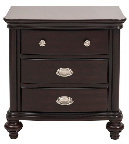 Marston 3 Drawer Nightstand in Dark Cherry 2615DC-4 - Home Furniture And More (Brentwood, MD)