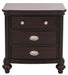 Marston 3 Drawer Nightstand in Dark Cherry 2615DC-4 - Home Furniture And More (Brentwood, MD)