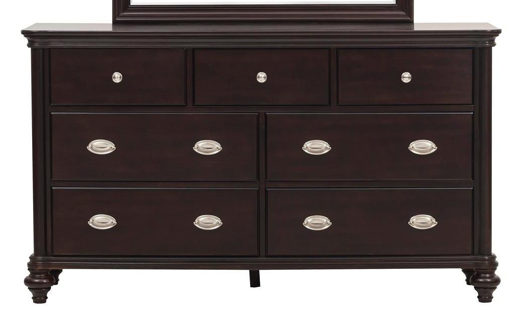 Marston 7 Drawer Dresser in Dark Cherry 2615DC-5 - Home Furniture And More (Brentwood, MD)