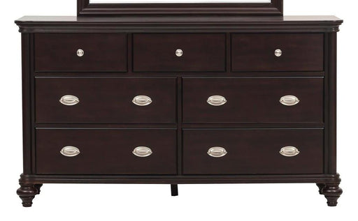 Marston 7 Drawer Dresser in Dark Cherry 2615DC-5 - Home Furniture And More (Brentwood, MD)