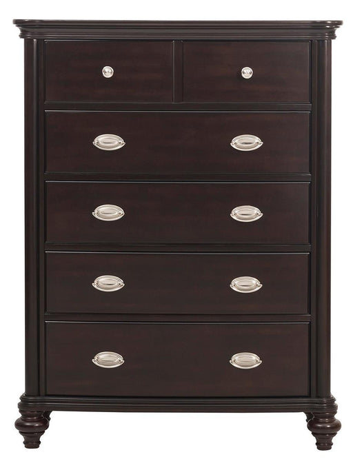 Marston 5 Drawer Chest in Dark Cherry 2615DC-9 - Home Furniture And More (Brentwood, MD)