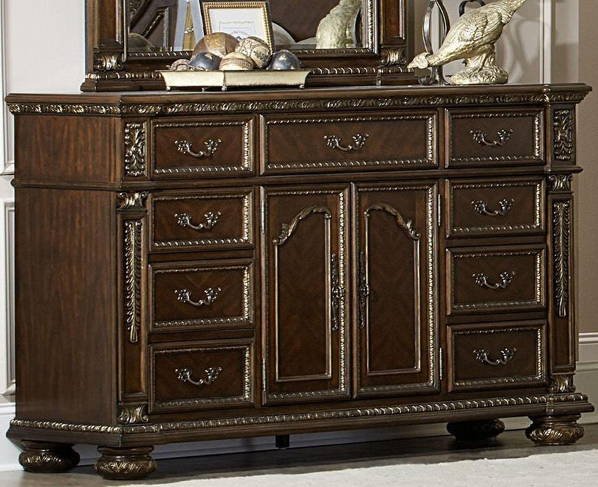 Catalonia 9 Drawer Dresser in Cherry 1824-5 - Home Furniture And More (Brentwood, MD)