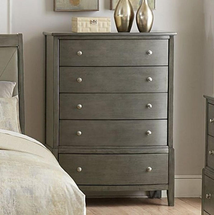 Cotterill 5 Drawer Chest in Gray 1730GY-9 - Home Furniture And More (Brentwood, MD)