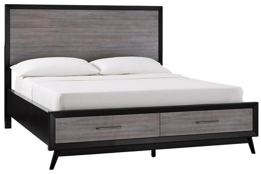 Raku Queen Storage Platform Bed in Gray 1711-1 - Home Furniture And More (Brentwood, MD)