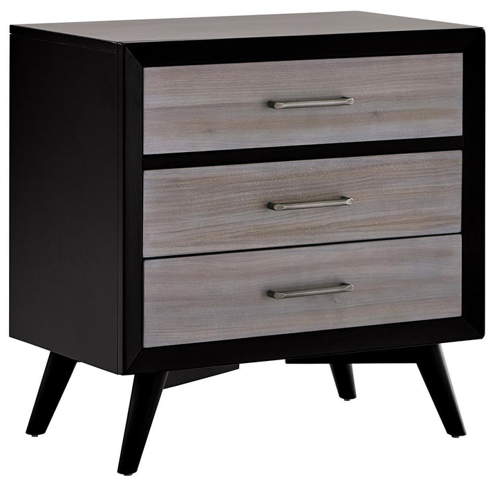 Raku 3 Drawer Nightstand in Gray 1711-4 - Home Furniture And More (Brentwood, MD)