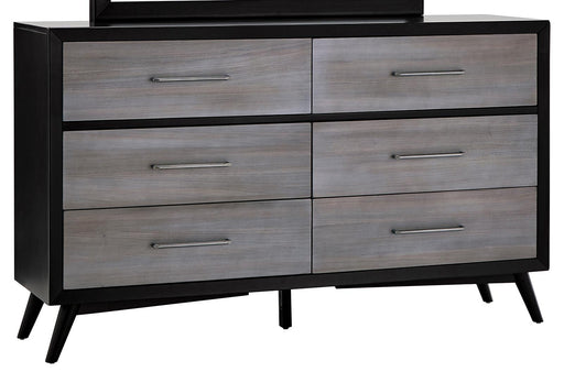 Raku 6 Drawer Dresser in Gray 1711-5 - Home Furniture And More (Brentwood, MD)