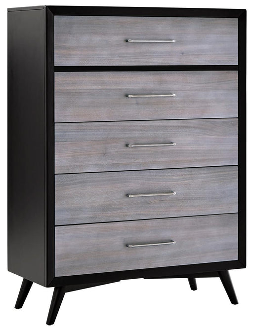 Raku 5 Drawer Chest in Gray 1711-9 - Home Furniture And More (Brentwood, MD)