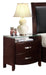 Lyric 2 Drawer Nightstand in Dark Espresso 1737NC-4 - Home Furniture And More (Brentwood, MD)