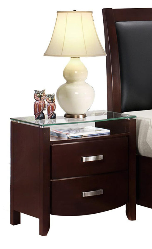 Lyric 2 Drawer Nightstand in Dark Espresso 1737NC-4 - Home Furniture And More (Brentwood, MD)