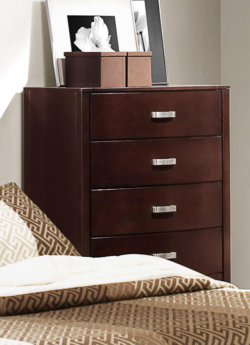 Lyric 5 Drawer Chest in Dark Espresso 1737NC-9 - Home Furniture And More (Brentwood, MD)
