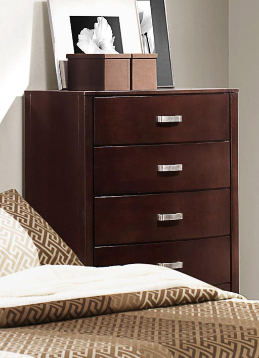 Lyric 5 Drawer Chest in Dark Espresso 1737NC-9 - Home Furniture And More (Brentwood, MD)