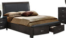 Lyric King Sleigh Storage Bed in Brownish Gray 1737KNGY-1EK - Home Furniture And More (Brentwood, MD)