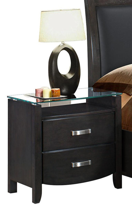 Lyric 2 Drawer Nightstand in Brownish Gray 1737NGY-4 - Home Furniture And More (Brentwood, MD)