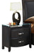 Lyric 2 Drawer Nightstand in Brownish Gray 1737NGY-4 - Home Furniture And More (Brentwood, MD)