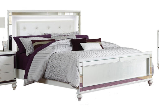 Alonza Queen LED Panel Bed 1845LED-1 - Home Furniture And More (Brentwood, MD)