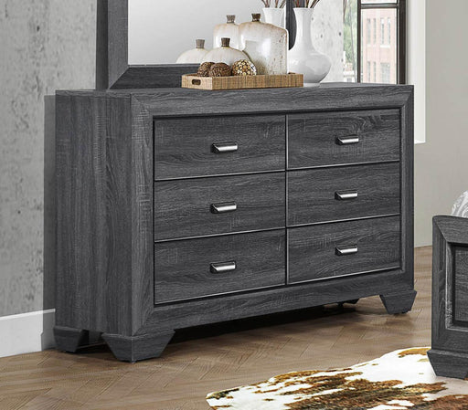 Beechnut 6 Drawer Dresser in Gray 1904GY-5 - Home Furniture And More (Brentwood, MD)