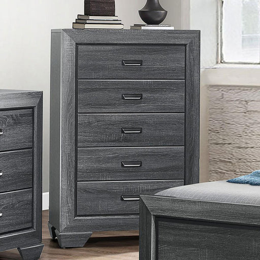 Beechnut 5 Drawer Chest in Gray 1904GY-9 - Home Furniture And More (Brentwood, MD)