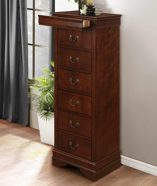 Mayville Lingerie Chest in Brown Cherry 2147-12 - Home Furniture And More (Brentwood, MD)