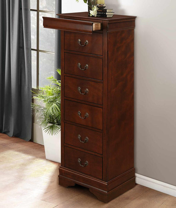 Mayville Lingerie Chest in Brown Cherry 2147-12 - Home Furniture And More (Brentwood, MD)
