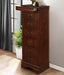 Mayville Lingerie Chest in Brown Cherry 2147-12 - Home Furniture And More (Brentwood, MD)