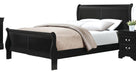 Mayville Queen Sleigh Bed in Black 2147BK-1 - Home Furniture And More (Brentwood, MD)